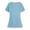 Light Blue #001, variant on Women's Crewneck Scrub Top – Soft Stretch Breathable Fabric with Multiple Pockets for Work Dark Blue 4XL