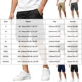 thumbnail image 3 of BVnarty Men's Summer Multi-Functional Cargo Shorts Solid Color Outdoor Casual Shorts With Multiple Pockets For Hiking And Workouts Gray S, 3 of 7