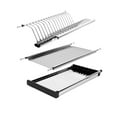 thumbnail image 1 of Amdohai Modern 2-Tier Stainless Steel Folding Dish Drying Dryer Rack Plate, 1 of 7