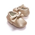 thumbnail image 4 of Newborn Baby Girl Soft Crib Shoes Infants Anti-slip Leather Fringed Sneaker Prewalker 0-18M, 4 of 7