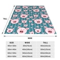 thumbnail image 3 of Honeii Funny Pig Faces Print Fleece Blanket - Throw Blanket for Bed, Sofa, Couch, Camping, and Travel , Microplush Ultra Soft Warm Blanket-50"x40", 3 of 7