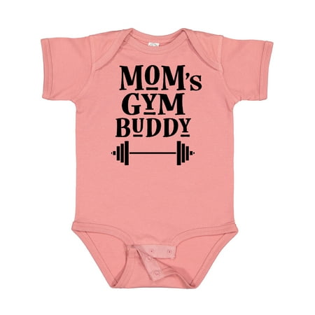 

Inktastic Mom s Gym Buddy Fitness Workout Gift Baby Boy or Baby Girl Bodysuit
