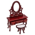 thumbnail image 3 of Light Weight Dollhouse Dressing Table, Miniature Furniture, Perfect Fitment For Girls Kids Simulation Dressing Table, 3 of 8