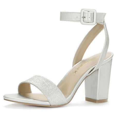 - Women's Slingback Ankle Strap High Heels Sandals