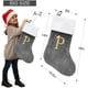 thumbnail image 3 of HOME'S FRIEND Christmas Stockings with Letters, 18 Inch Plush Monogram Christmas Stockings,Name Initial Large Embroidered Stockings,Christmas Tree Dec, 3 of 5