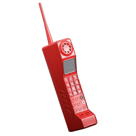 HAMPPLIES Vintage Home Phone 1Pack 32x7cm Red Iron for Party and Home Decoration