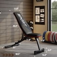 thumbnail image 2 of Garvee Adjustable Weight Bench For Full Body Workout, with 5 Backrests, Black, 2 of 7