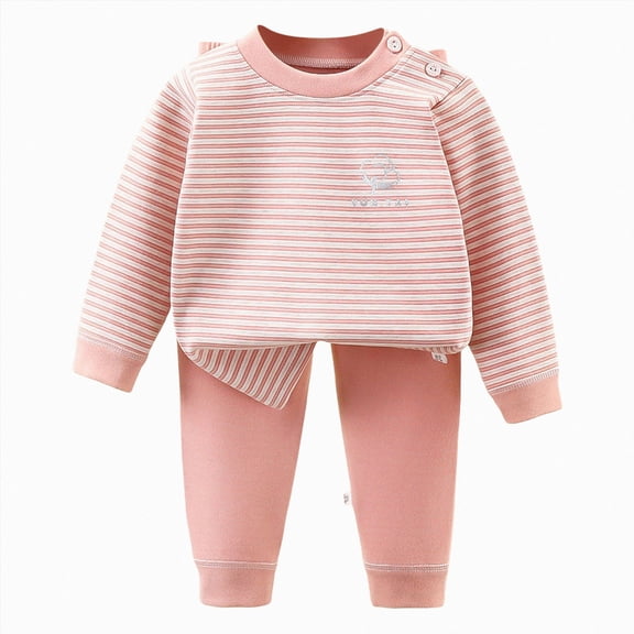 UAYOTSE Toddler Baby Girl Clothes 3 6 9 12 18 24 Months Fall Outfits Long Sleeve Sweatshirt Tops Pants Set,Sizes 18-24 Months
