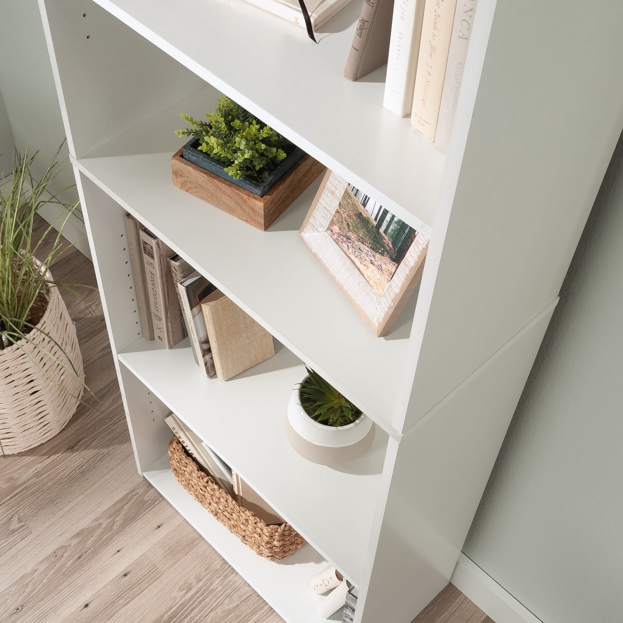 Sauder Beginnings 5 Shelf Bookcase, Soft White Finish Best Deals and