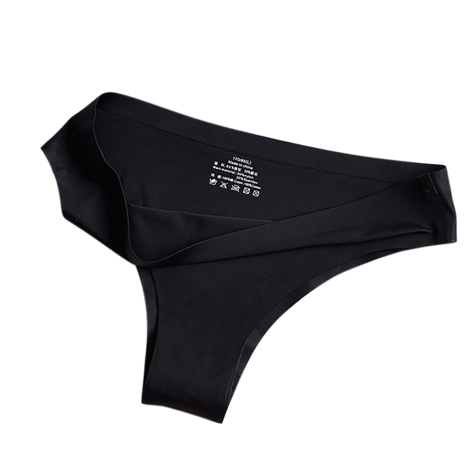XMMSWDLA Seamless Thongs for Women Sexy Women's Underwear No Show T-Back  Underwear for Women Panties Beige XL Girls Underwear