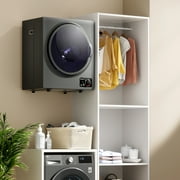 Costway Electric Tumble Compact Laundry Dryer Stainless Steel Wall Mounted 1.5 cu .ft.