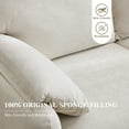 thumbnail image 2 of Loveseat Sofa,60" Chenille Sofa Love Seat Couch Upholstered Couch for Living Room,Beige, 2 of 7
