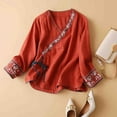 thumbnail image 4 of Women's Tops, Tees & Blouses Floral Print Button Down Lightweight Long Sleeve Womens Spring Summer Shirts, 4 of 4