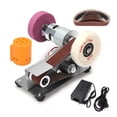 thumbnail image 1 of Multifunctional Mini Electric Belt Sander DIY Polishing Grinding Machine Belts Grinder Sharpener Cutter Knife Edges ,Wide Use, 1 of 7