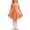 Orange, variant on Girls Tutu Dress Spaghetti Strap Squared Neck Ballet Dance Leotards Skirt Stretchy Breathable Mini Dresses (14-15Years, Watermelon Red)