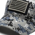 thumbnail image 6 of Jiibva American Flag Embroidered Baseball Hat Men USA Flag Net Mesh Baseball Breathable Cap for Outdoor, 6 of 7