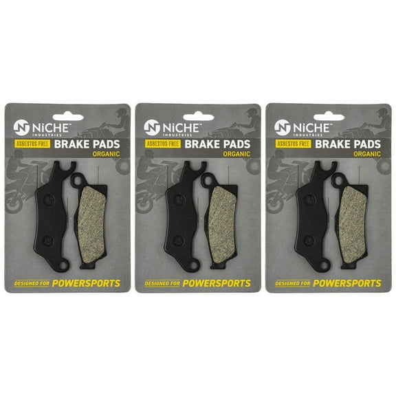 Niche Left Brake Pad Set for Can-Am Outlander 1000 Organic ATV 2 Pack 519-KPA2211D