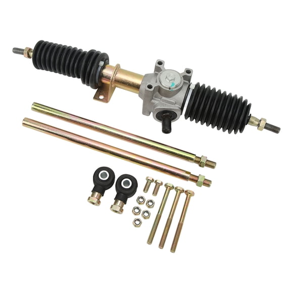 Power Steering Rack Pinion Assembly, High Strength Noise Proof Steering Shaft Tie Rods Rack Kit For ATV