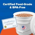 thumbnail image 3 of ePackageSupply 3.5 Gallon Bucket with Lid - Food Grade Bucket with Airtight Gamma Seal Screw-On Lid, 90 Mil Heavy Duty HDPE Plastic, BPA Free, for Bulk Food Storage, Made in USA - White, 1 Pack, 3 of 7
