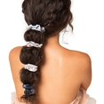 thumbnail image 3 of Kitsch Scrunchies for Hair, Hair Scrunchies for Women, Soft Scrunchy Hair Bands, Stretchy, 5 Pack… (Velvet Tie Dye Slate), 3 of 4