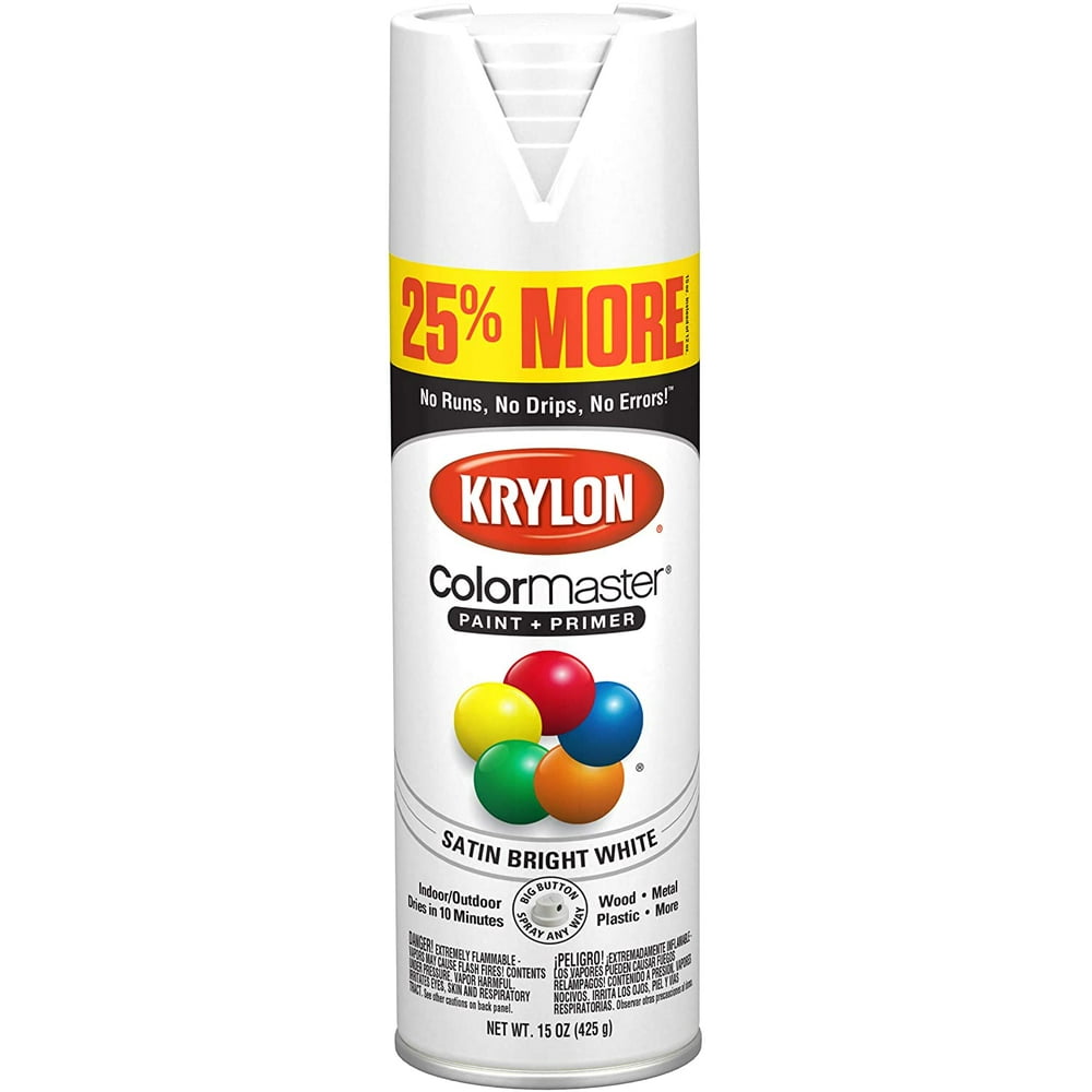 K03437007 ColorMaster Primer Bonus, Satin, Bright White, 15 oz. Spray ...