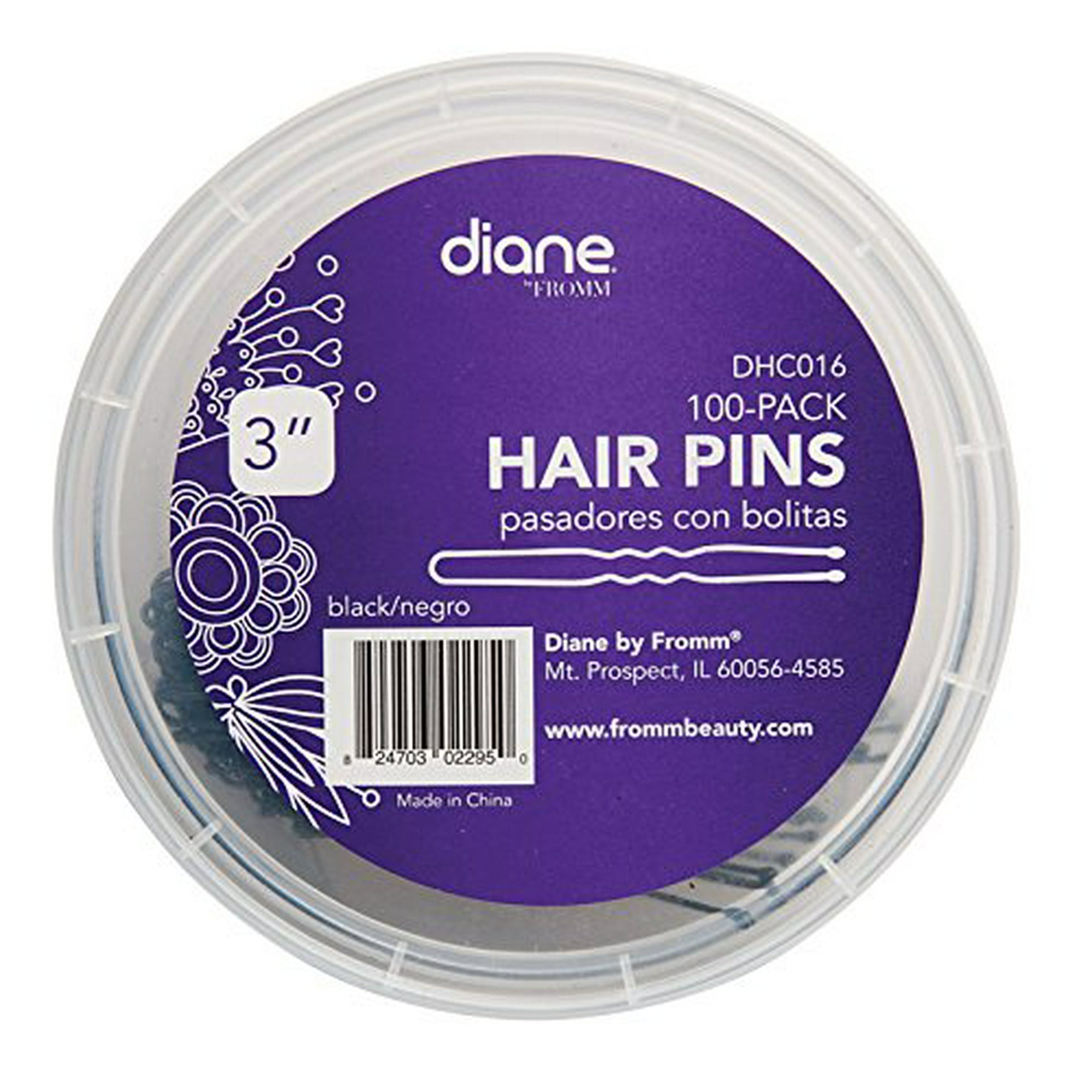 Diane Fromm 100 Pack 3 Black Hair Pins Dhc016 Walmart Canada