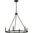 thumbnail image 4 of P400313-31M-Progress Lighting-Gilliam - 6 Light Chandelier In New Traditional Style-24.87 Inches Tall and 27.62 Inches Wide-Matte Black Finish, 4 of 10