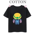 thumbnail image 3 of Camiseta de algodón Lilo Stitch Anime Verano Múltiples Moda Niños Niños Camisetas Cuello Redondo Casual Manga Corta Top, 3 of 5