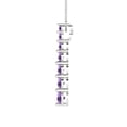 thumbnail image 3 of 0.48 ct Brilliant Round Cut Alexandrite 14k White Solid Gold Everyday Affordable Designer Necklace Pendant with 16" Chain, 3 of 6