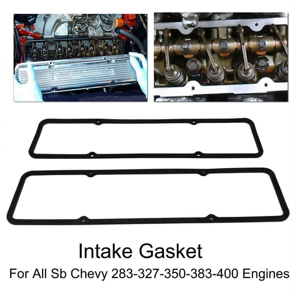 XUKEY Car Engine Steel Rubber Valve Cover Gasket for Chevy SBC 283 305 327 350 383 400