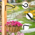 thumbnail image 3 of Manss Outdoor Plant Hanger, 6 Inch Hanging Plant Bracket, Plant Hangers for Outdoor with Screws, 2 Pack, Black, 3 of 8