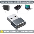 thumbnail image 2 of SNNROO USB C Female to USB A Male Adapter,Type A Charger Cable Power Converter. (2 Pack), 2 of 7