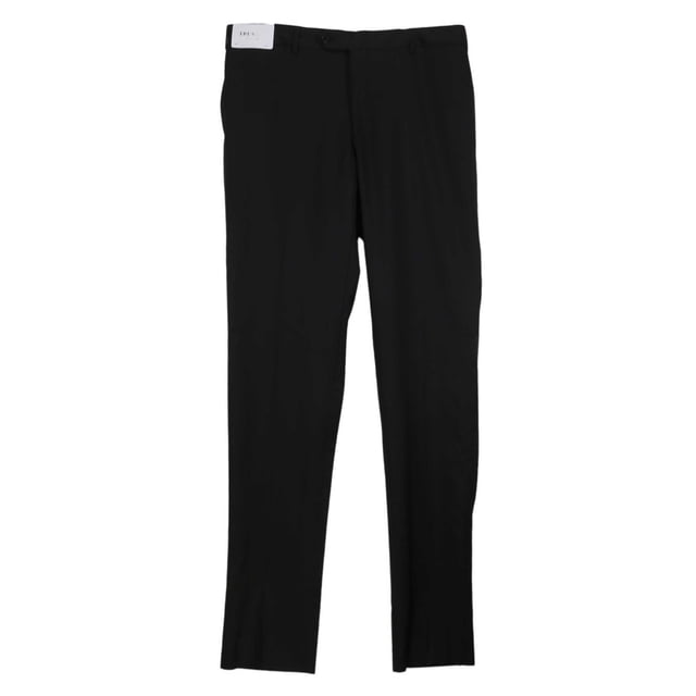 Trussini Men's Black Wool Dress Pants - 50