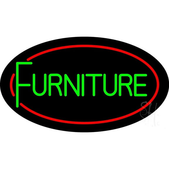 Deco Style Furniture LED Neon Sign 20" Tall x 37" Wide - inches Black Square Cut Acrylic Backing, with Dimmer - Premium built indoor Sign for Storefront, Store interior, Exhibition, Decor.