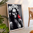 thumbnail image 2 of Cuadros Decorativos Calavera flor mujer 5D DIY taladro completo diamante pintura imagen mosaico de diamantes de imitación Tmvgtek embutido en tela, 2 of 9