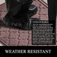 thumbnail image 6 of A1HC Indoor Outdoor Mat, Front and Back Entrance Welcome Mats, Front Door Patio Mats 24x36 Inches, Non-Slip Easy Clean Entrance Washable Large Size Doormats, Chocolate Brown, 6 of 7