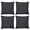 Black, variant on Set of 4 Soft Thick Velvet Throw Pillow Covers Solid Decorative Square Cushion Case for Couch Sofa Bed,20 x 20 Inch, Dark Green