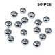 thumbnail image 5 of EeaseMX 50 cuentas de vidrio de 4 mm con agujeros grandes para hacer joyas, hebras de cuentas de vidrio redondas para pulseras y collares hechos a mano (plata), 5 of 7