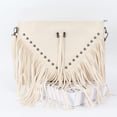 thumbnail image 3 of LHSHID Women Tassel Faux Leather Cross Body Shoulder Bag Boho Hobo Bag, 3 of 6