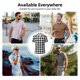 thumbnail image 5 of Fotbe Black White Plaid Camiseta Polo de Golf para Hombre con Estampado – Camisa Deportiva Transpirable con Cuello Abotonado-Small, 5 of 6