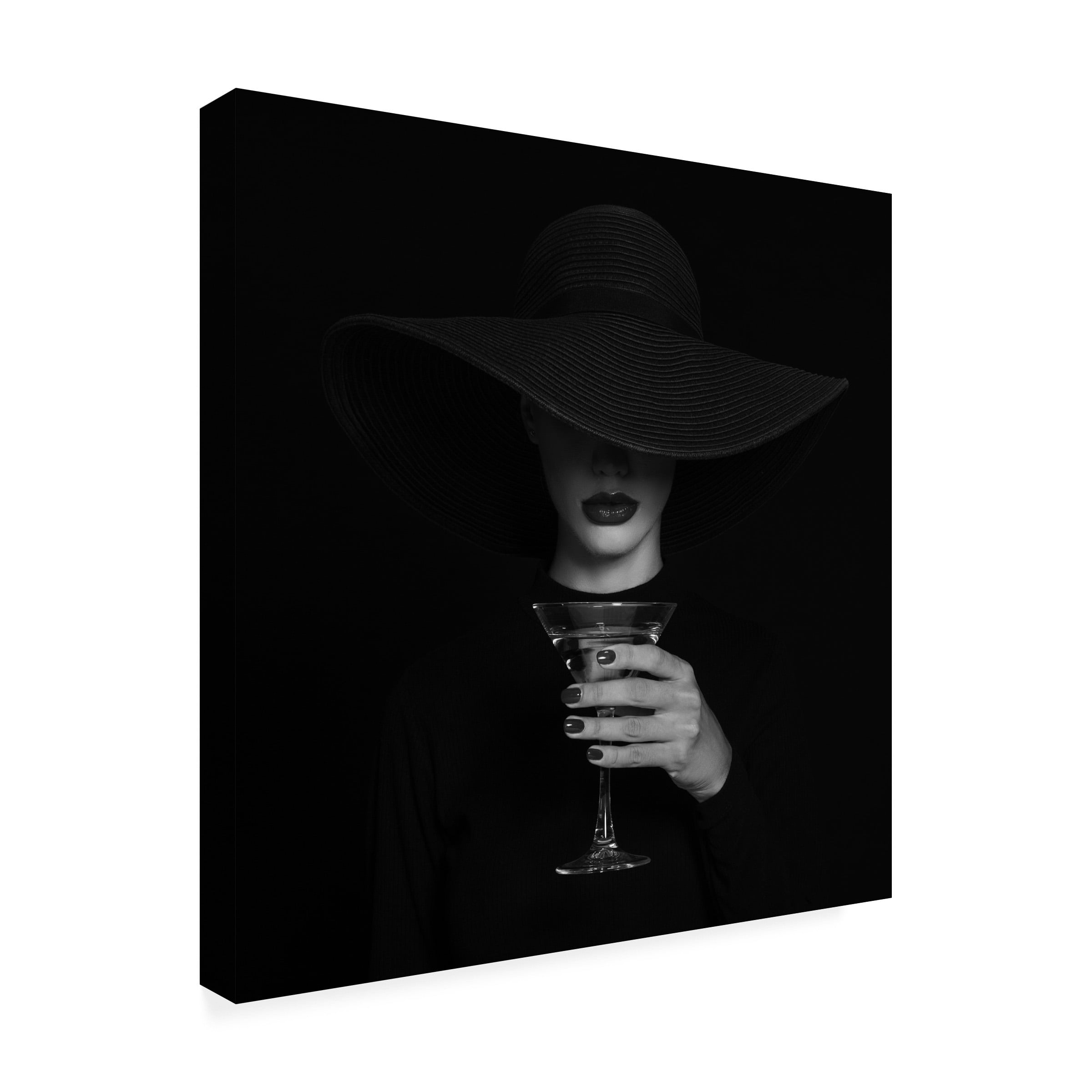 Refat 'A Martini Glass' Canvas Art