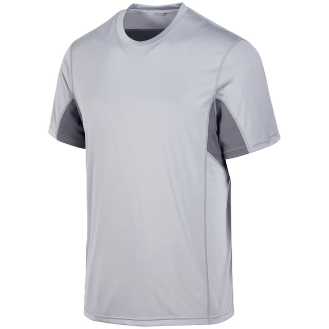 Camiseta básica de rendimiento de ideología para hombre, gris, grande