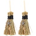 thumbnail image 1 of 2pcs Mini Witch Broom Pendants with Charm Decors Crafts Decorations Pendants, 1 of 8