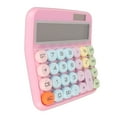 thumbnail image 1 of Cute Colorful Calculator Mechanical Keyboard, 12 Digit Large LCD Display, Round Big Buttons, Ergonomic Design, Calculators Desktop Calculator, for Homes, School, Offices, 1 of 8