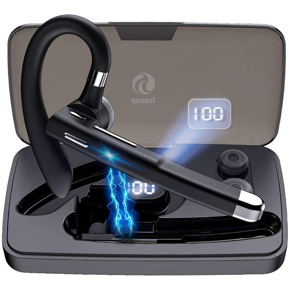 Ear-hook Wireless Earphone for Galaxy A30s/A10s/A10e/A02s - Headphone Boom Mic Handsfree Single Headset Over The Ear B2W Compatible With Samsung Galaxy A30s/A10s/A10e/A02s