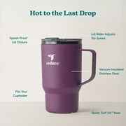 Reduce 18 oz Hot1 Insulated Tumbler – Stainless Steel with Lid & Handle - Midnight Plum