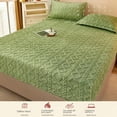 thumbnail image 2 of SQDWYGUOLyvara Magic Mattress Cover, 2-in-1 Lyvara Luxury Mattress Cover Bed Sheet, Suitable for Double Queen Bed California King Bed,King,green, 2 of 8
