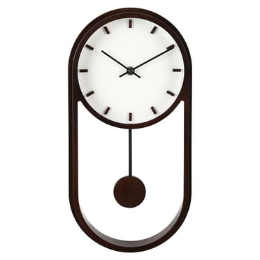 Better Homes And Gardens 7.8" Quartz Modern Indoor Pendulum Clock, Easy Installation