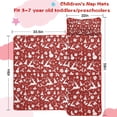 thumbnail image 5 of Red Christmas Silhouette Pattern Toddler Nap Mats for Kids Preschool,59"x22" Sleeping Mat Bag or Kids,Toddler Sleeping Bag,Toddler Nap Mat or Daycare, 5 of 6