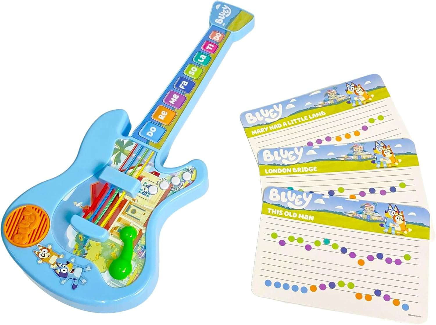 Disney Kids Musical Instruments Set – Blue Toy Music Kit for Toddlers Age 3+ with Drum, Trumpet & Tambourine – Fun Learning Toys